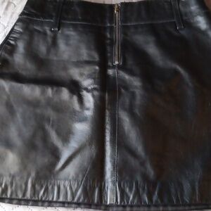 Black Leather Mini Skirt size 4